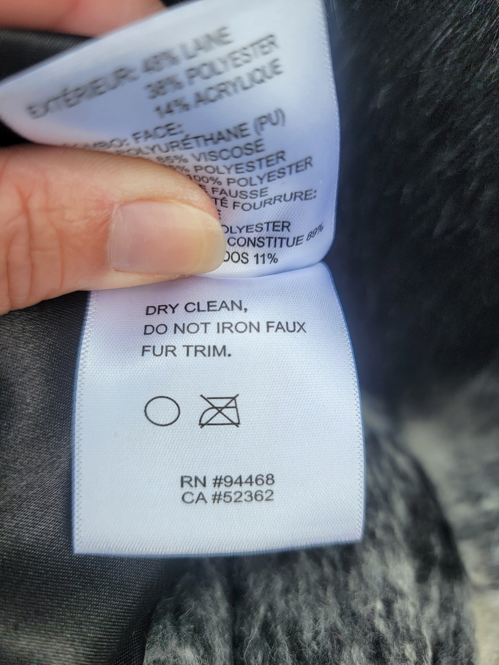 Laundry By Shelli Segal Black & White Plaid Coat with Faux Fur Collar - Picture 15 of 16